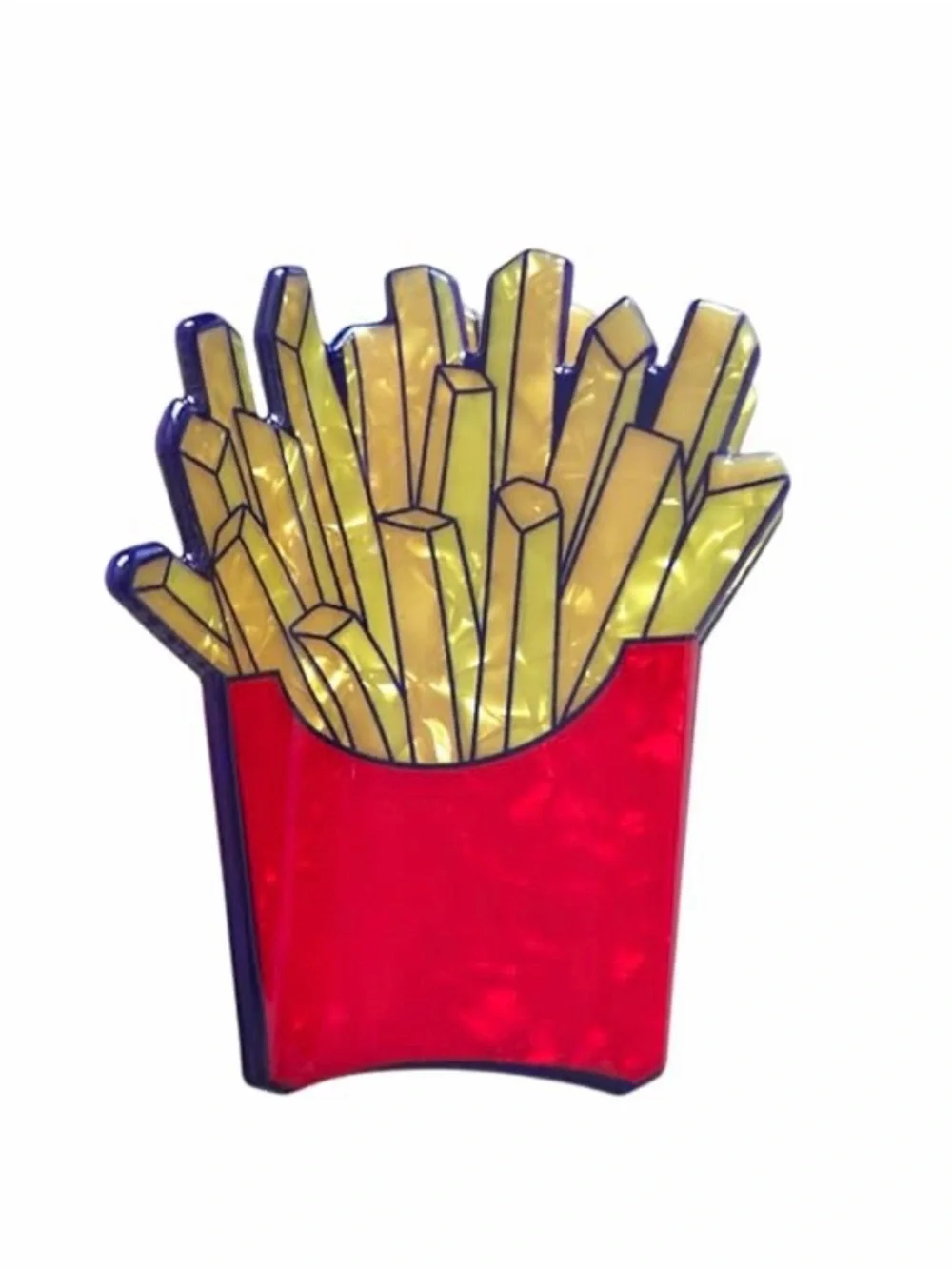 NWT ⚜️🍟⚜️ Wild Fable French Fries Acetate Claw Hair Clip